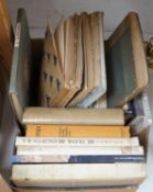 ° ° A quantity of books on Brangwyn RA and a collection of books on buildings of England