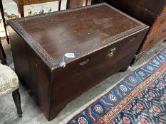 A Chinese camphorwood trunk, length 154cm, height 55cm