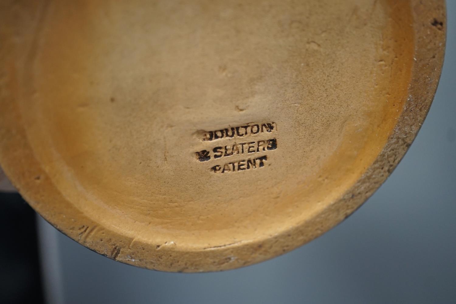 A Royal Doulton stoneware ‘UNC. BORIC.’ drug jar 18cm and a Doulton Slater’s patent flagon, 33cm - Image 4 of 5