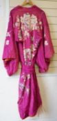 An early 20th century Japanese multicoloured silk lady’s kimono