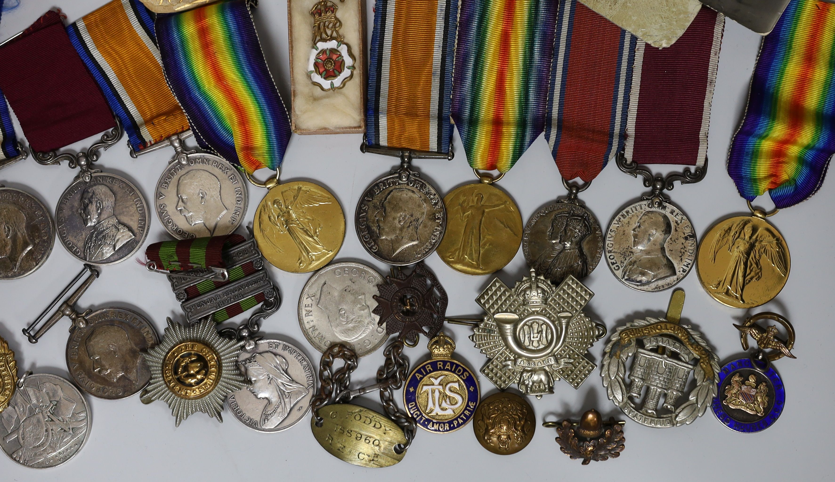 An India campaign medal and a long service and good conduct medal both awarded to 4838 PTE W.J. - Image 3 of 6