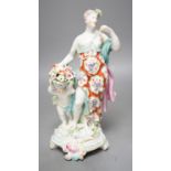 A Derby group emblematic of Spring, c.1770, 23cm high