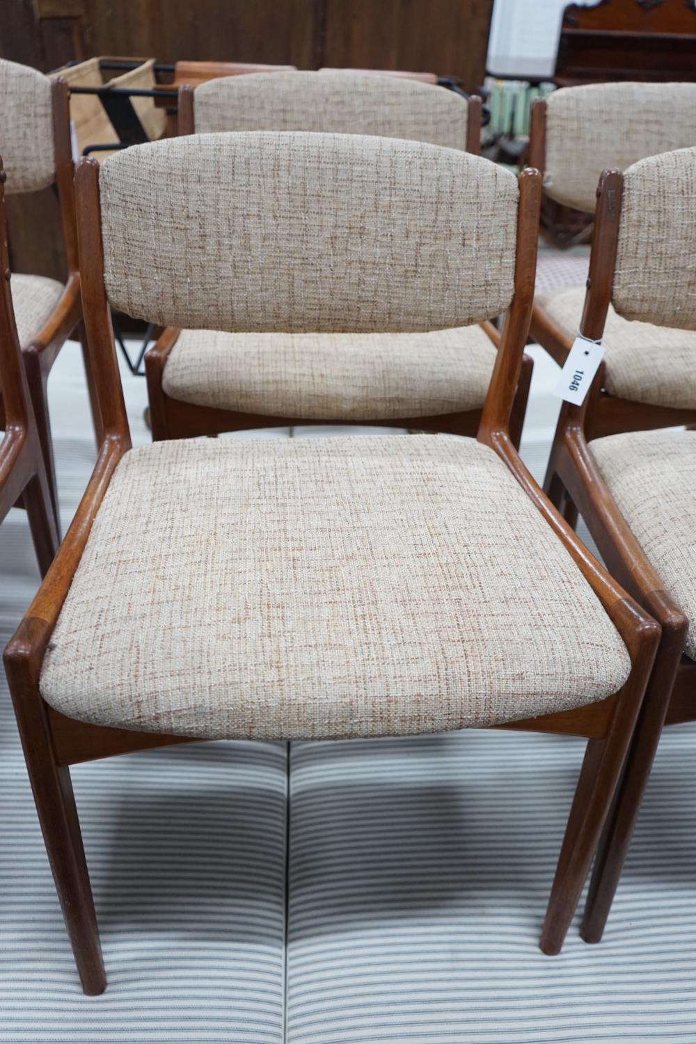 A set of six Eric Buck Danish upholstered dining chairs - Image 3 of 3