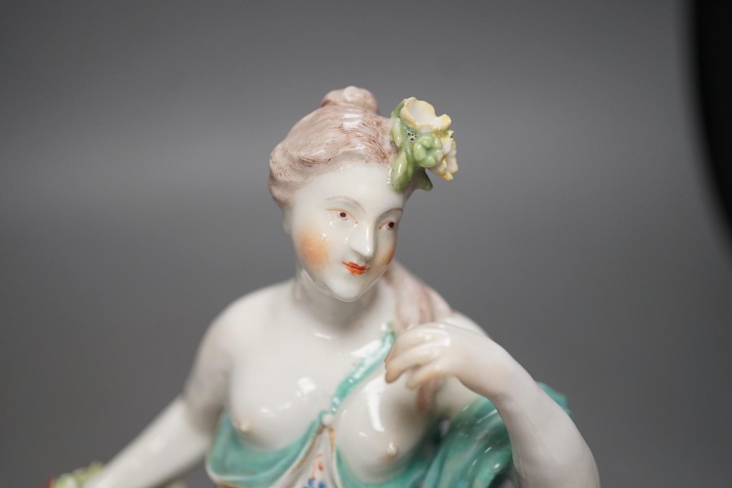 A Derby group emblematic of Spring, c.1770, 23cm high - Image 6 of 7