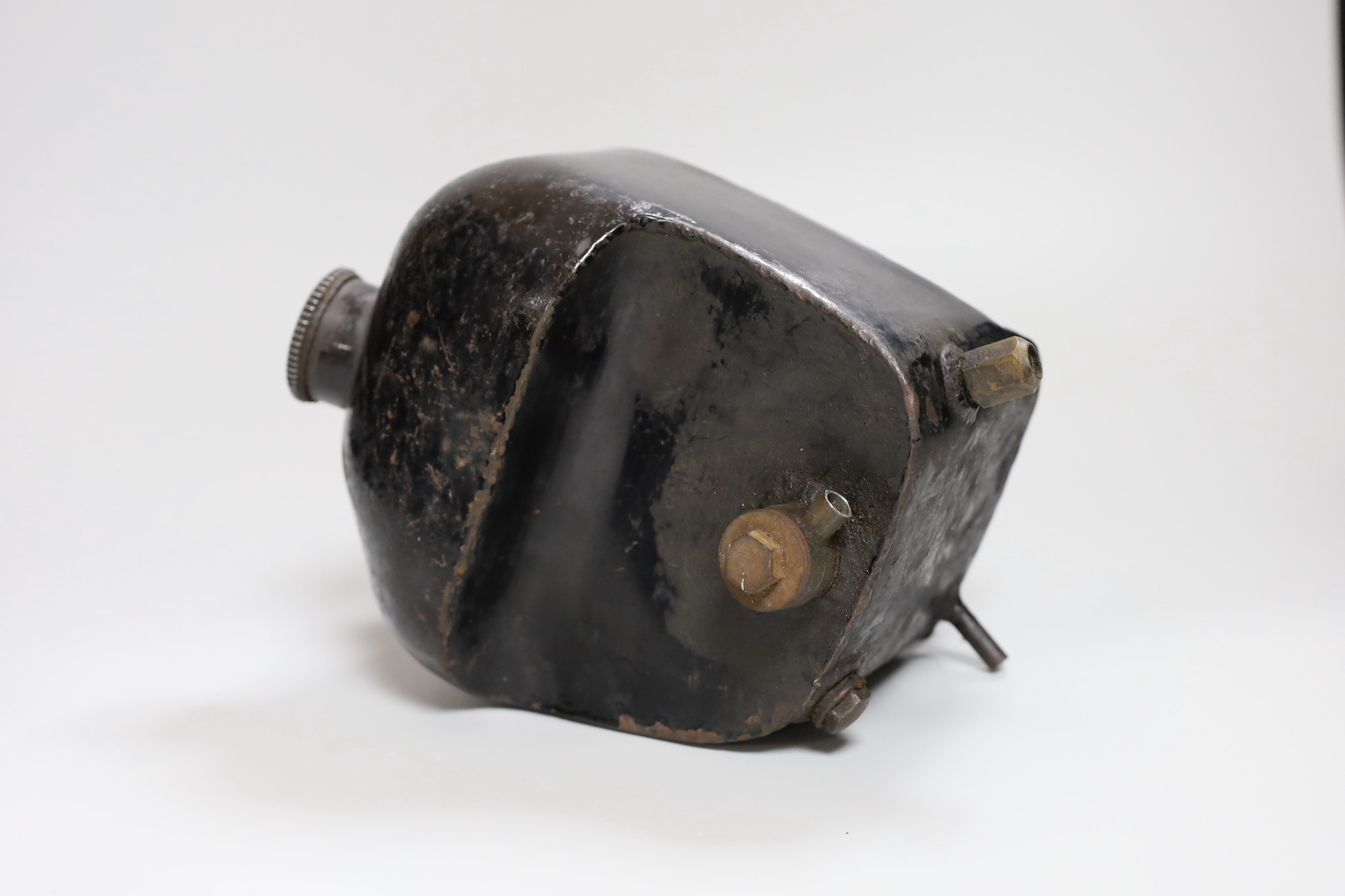 A BSA B32 trials motorcycle oil tank, 21cm long - Image 3 of 3