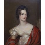 Early 19th century English School, oil on canvas, Portrait Eliza Mary Milward Pogson (1797-1823),