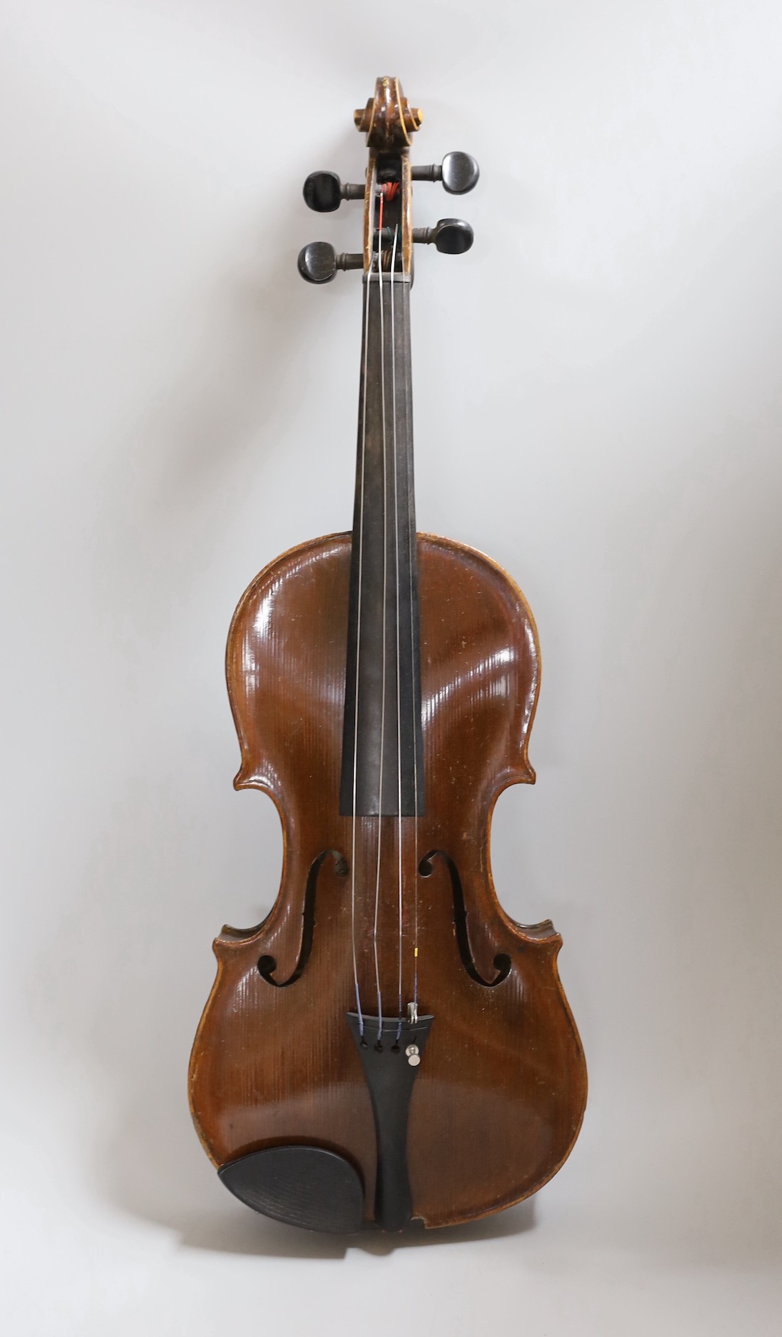 A Maidstone violin, with bow, cased.violin 59 cms high. - Image 2 of 9