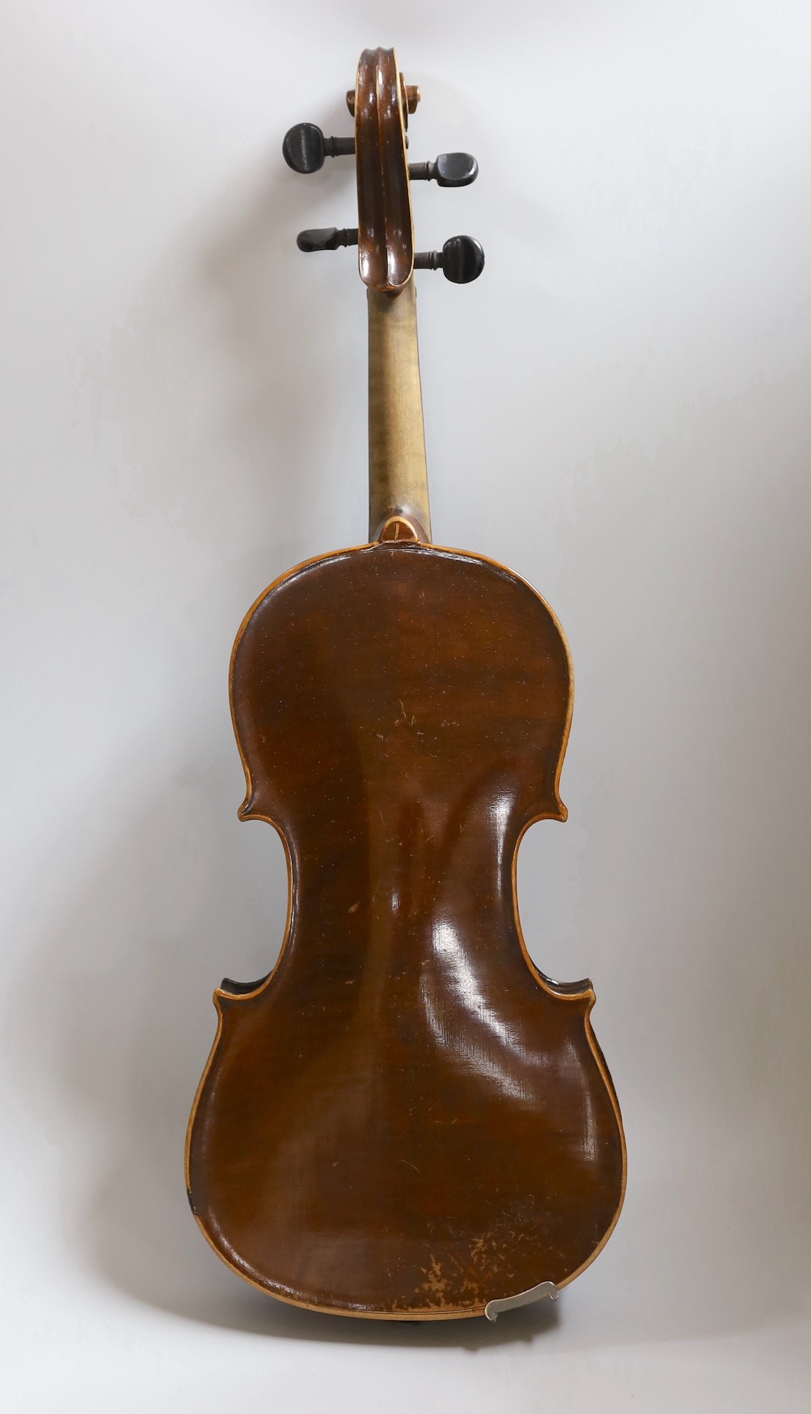 A Maidstone violin, with bow, cased.violin 59 cms high. - Image 3 of 9