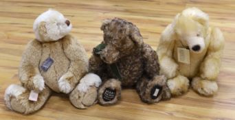 Two Deans Teddy bears, ‘Lemon Squeezy’ and limited edition Teddy bear of the Year, 2004, and an