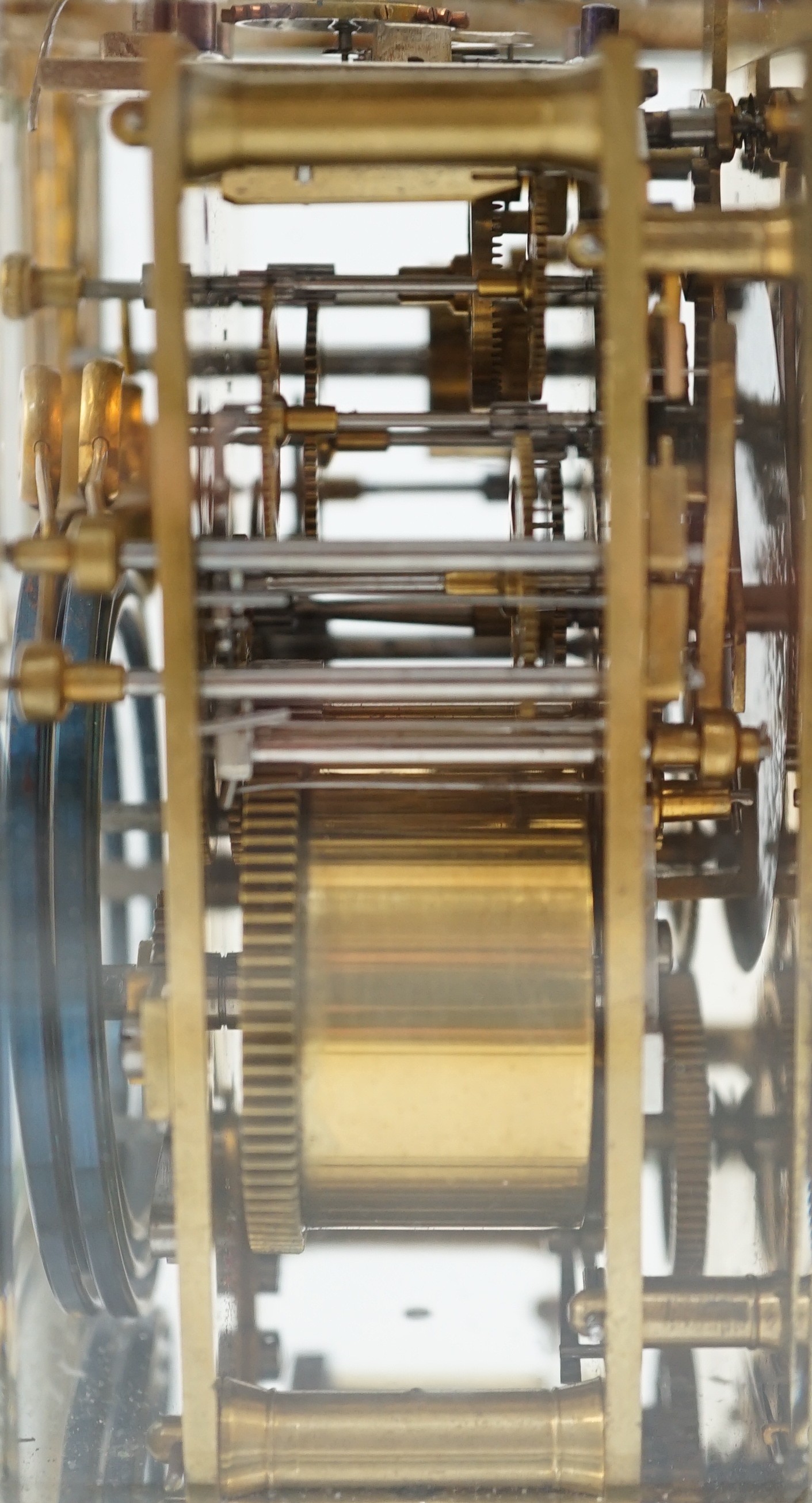 An early 20th century silver plated sonnerie carriage clock, with plain case, alarum and quarter - Image 3 of 6