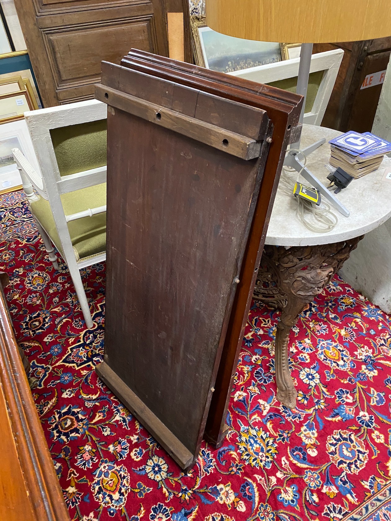 A Victorian mahogany extending dining table, length 192cm extended, width 101cm, height 74cm - Image 3 of 3