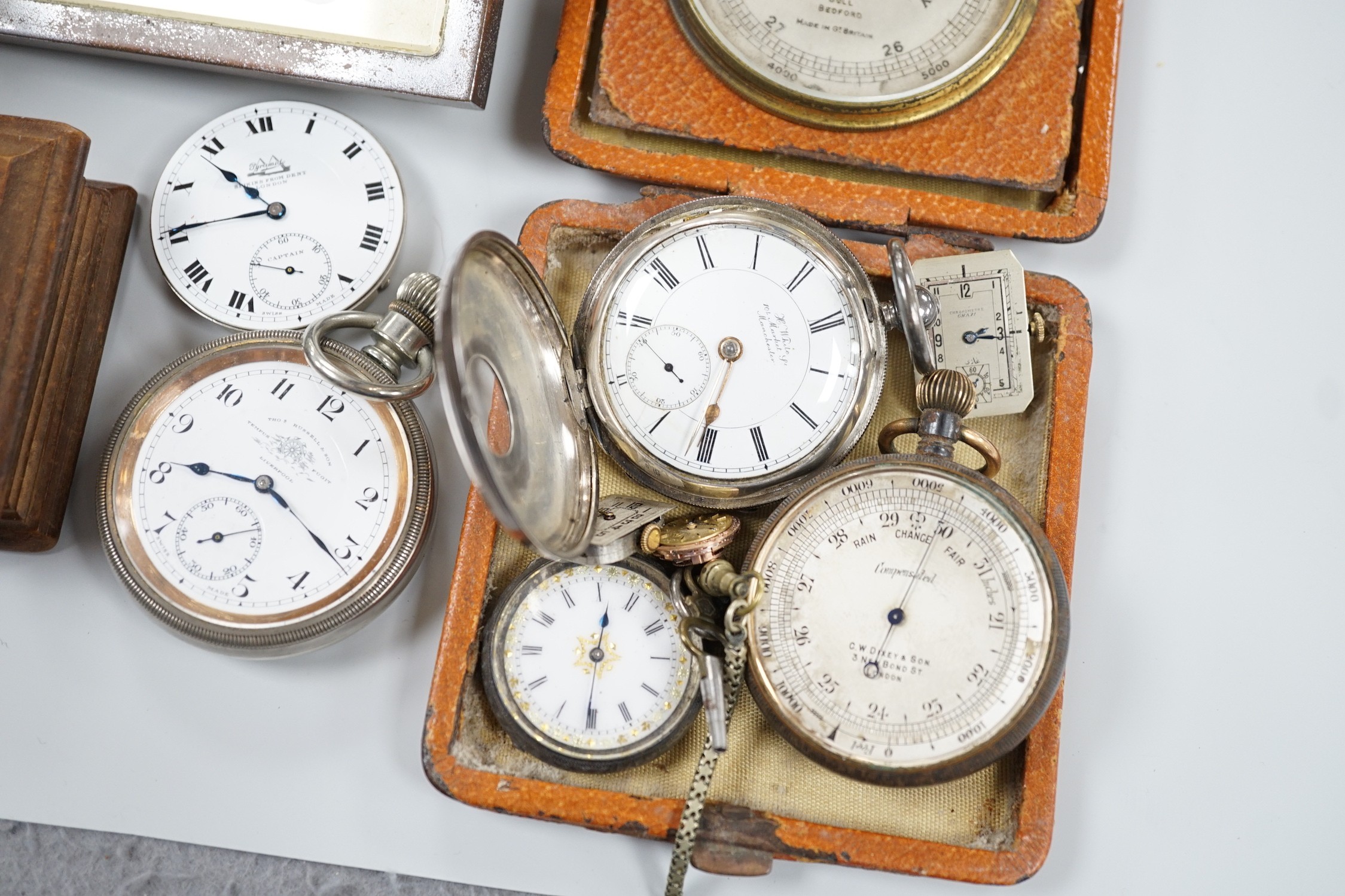 A group of wrist and pocket watches, stop watch, carriage clock, etc. - Image 3 of 6