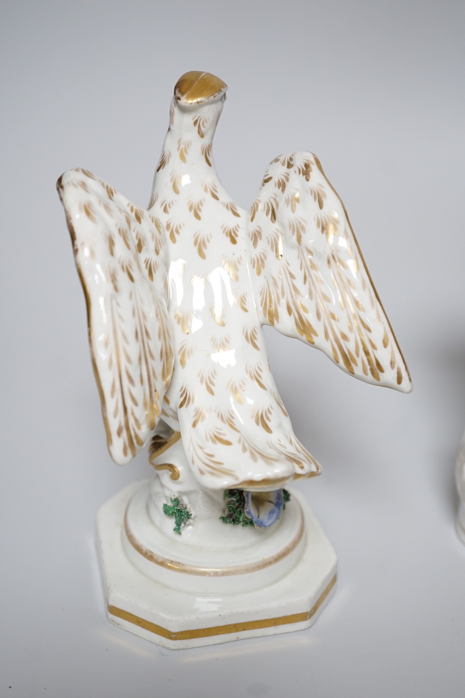 A Worcester milk jug, c.1780, a Newhall-type cream jug, c.1795, a Staffordshire porcelain model of - Image 10 of 12