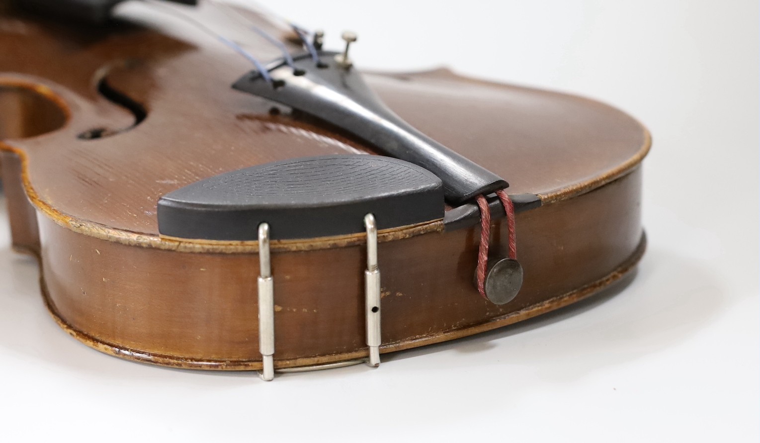 A Maidstone violin, with bow, cased.violin 59 cms high. - Image 9 of 9