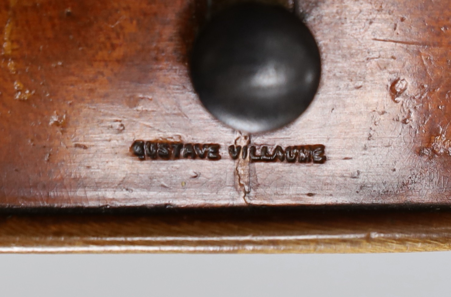 An early 20th century French viola labelled and branded Guastave Villaume, dated 1927, length of - Image 5 of 7