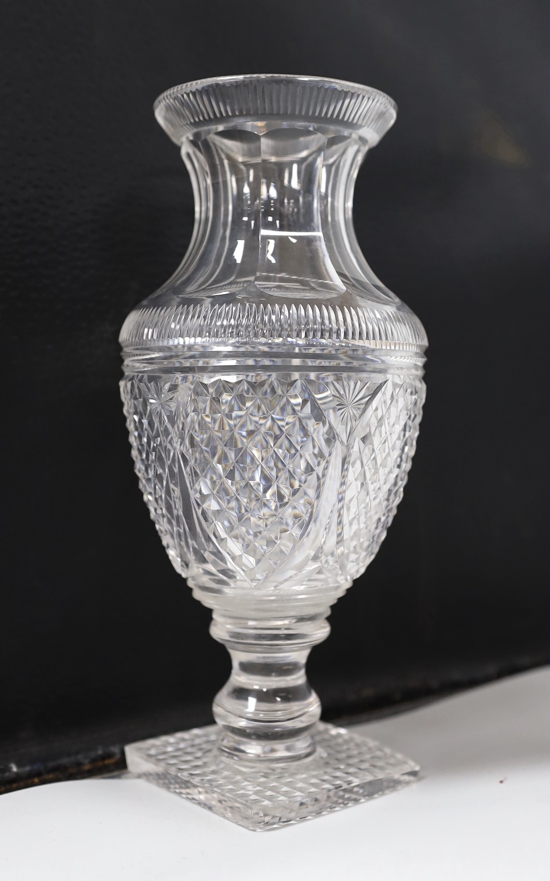 A pair of 19th century glass vases and a Limoges box - Image 2 of 4