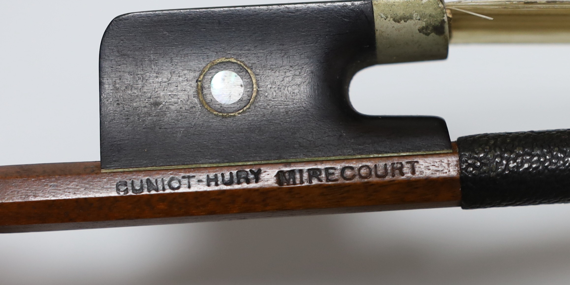 An 18th century German violin labelled Martin Leibmuller Mittenwalde, length of back 14ins, with a - Image 8 of 8