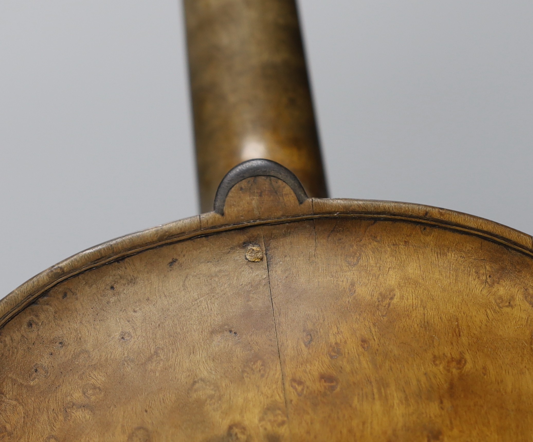 An 18th century German violin labelled Martin Leibmuller Mittenwalde, length of back 14ins, with a - Image 5 of 8