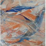 Albert Williams, oil on paper, Abstract, signed, 29 x 29cm