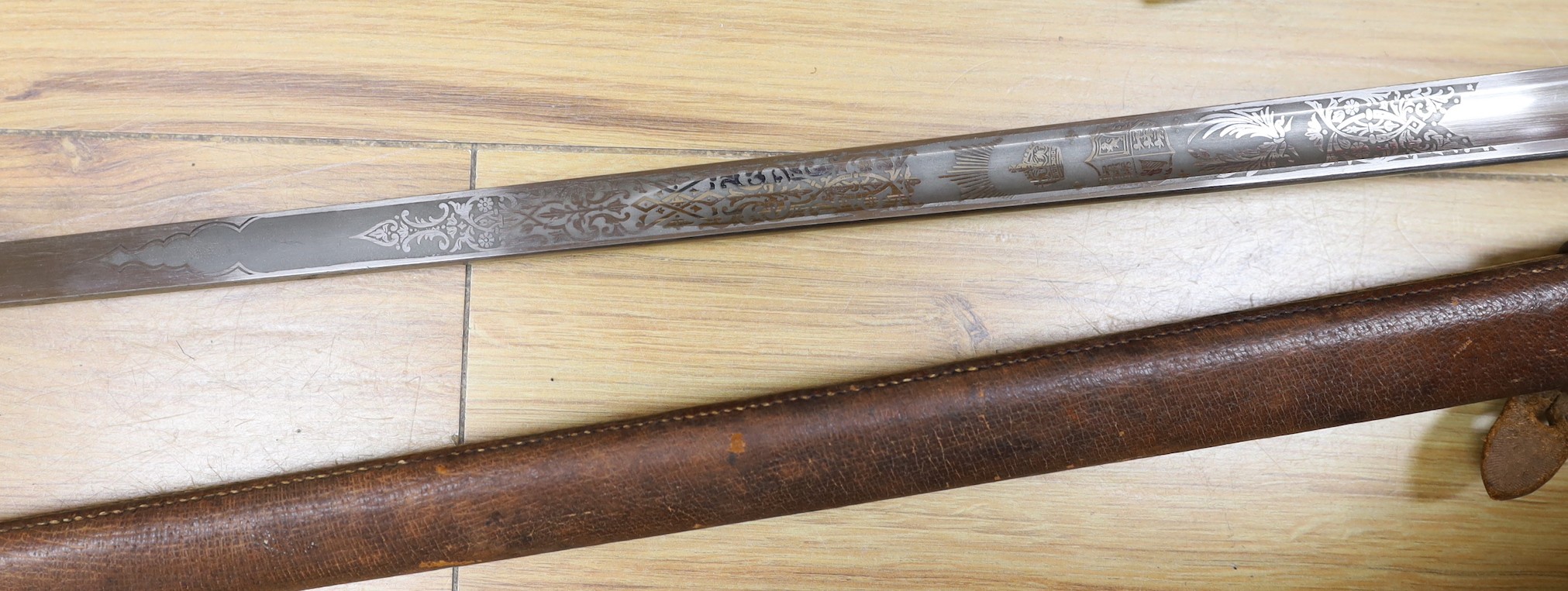A George V Fenton Brothers Ltd. dress sword and sheath - Image 4 of 5