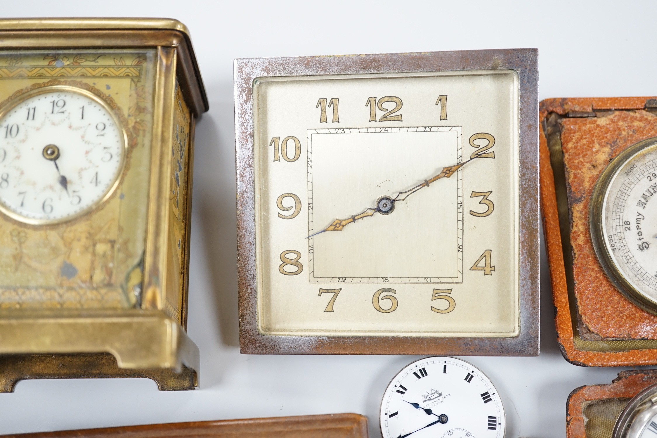 A group of wrist and pocket watches, stop watch, carriage clock, etc. - Image 5 of 6