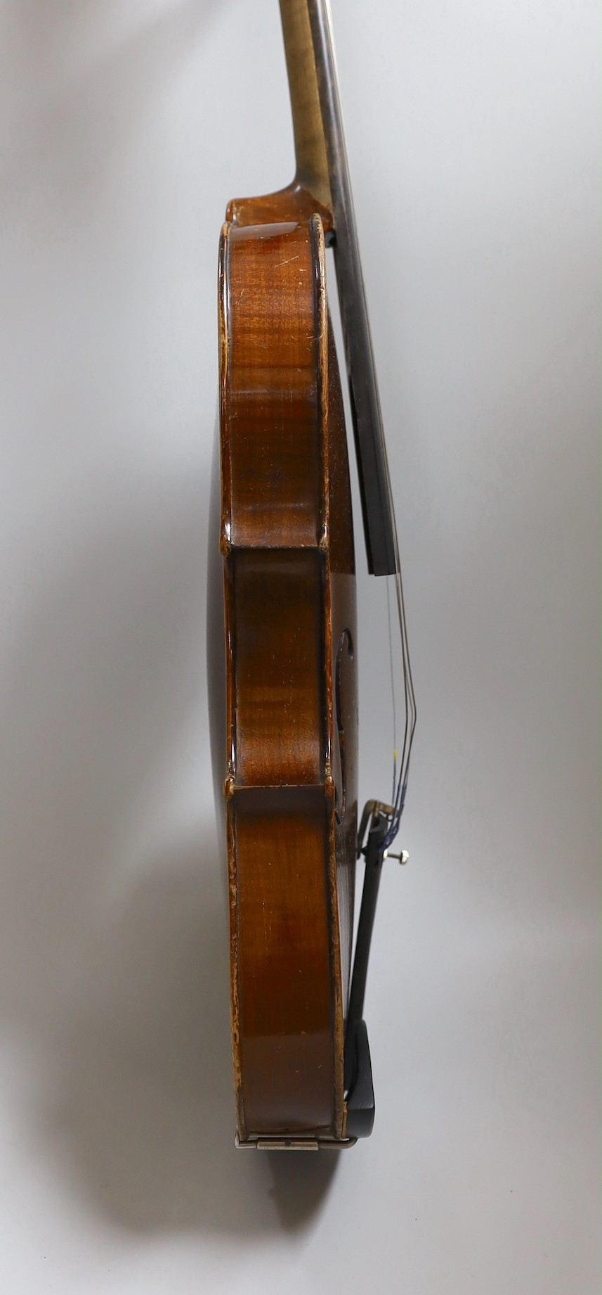 A Maidstone violin, with bow, cased.violin 59 cms high. - Image 8 of 9