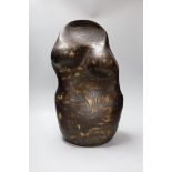 Ruth Sulke - a large studio brown glazed stoneware ’torso’ sculpture, 1986, 54cmSee Sulke, Ruth -