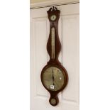 Gatty, London. A Regency inlaid mahogany barometer