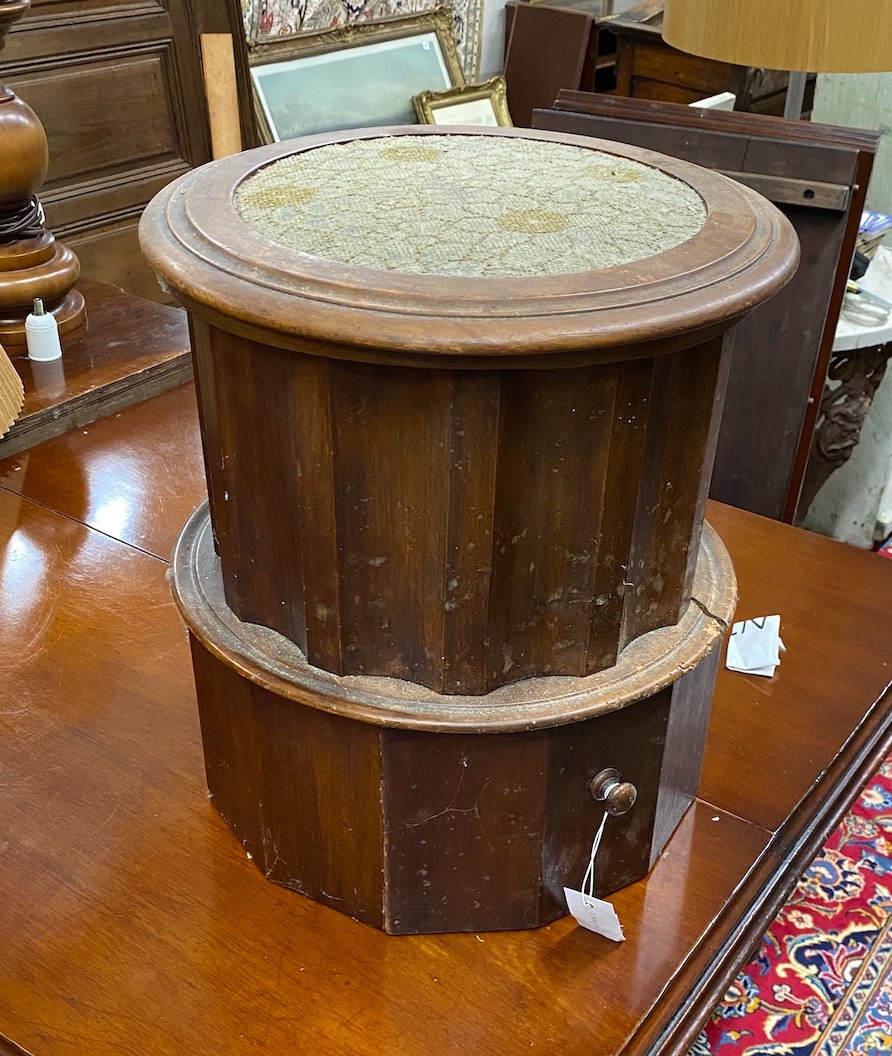 A Victorian mahogany commode, height 46cm - Image 2 of 3