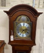 A reproduction mahogany eight day longcase clock, height 179cm