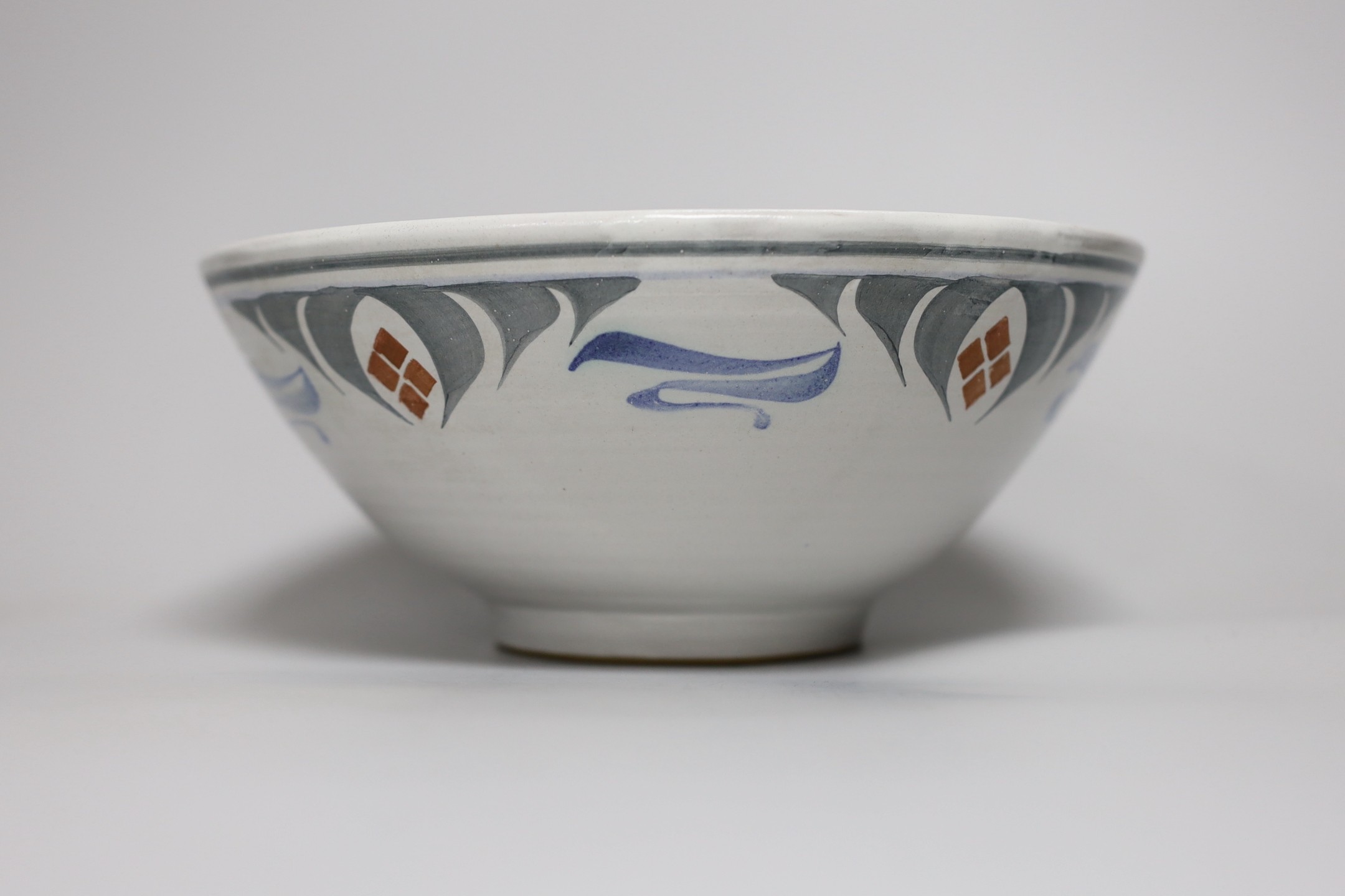Lawrence McGowan?, studio pottery stoneware bowl. 9cm high - Image 2 of 4