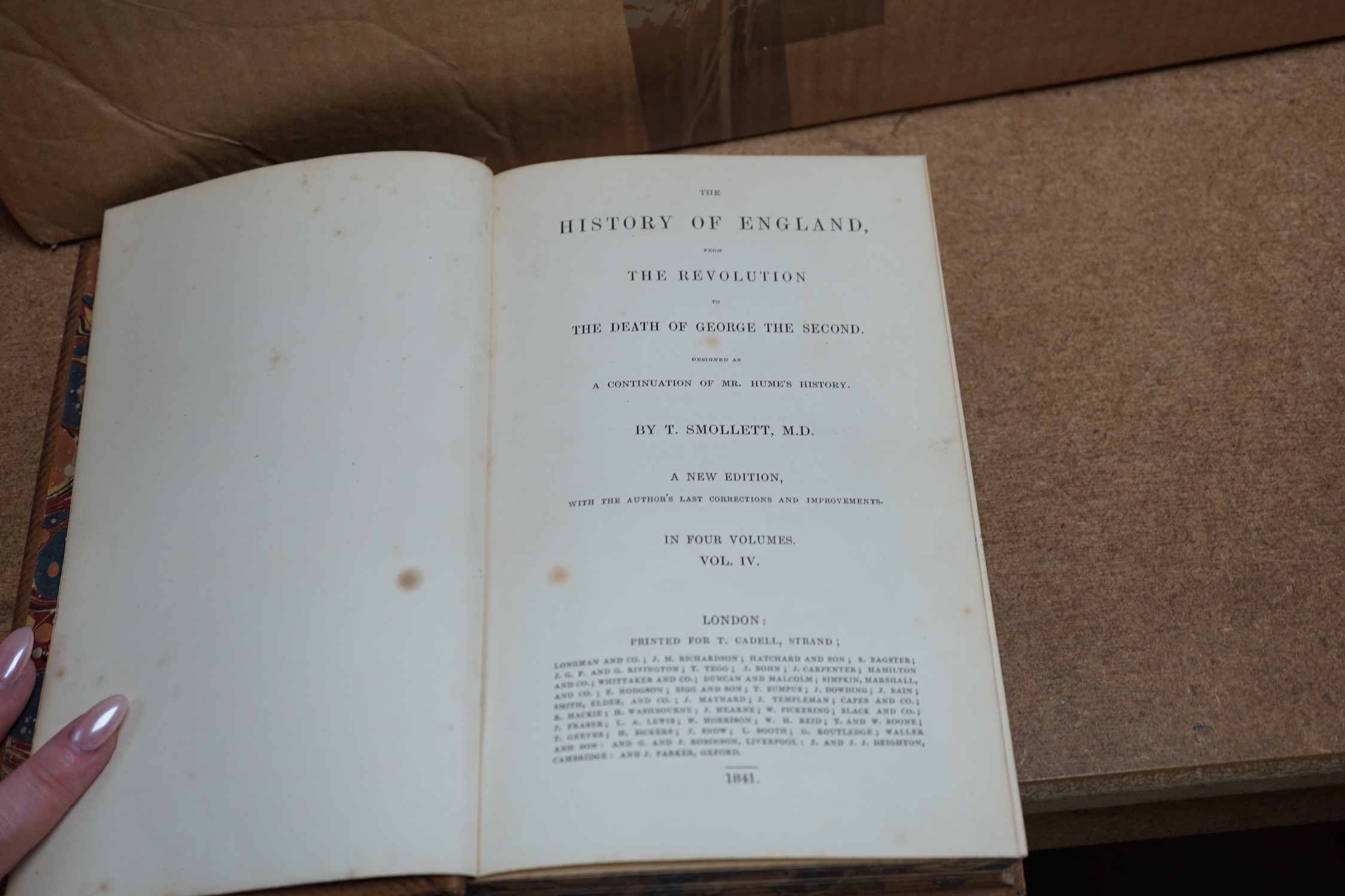 ° ° Hume, David - The History of England ... new edition, 6 vols. portrait frontis.; together with - Image 2 of 6