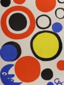 After Alexander Calder, colour print, 'Moon and Spheres', 53 x 40cm