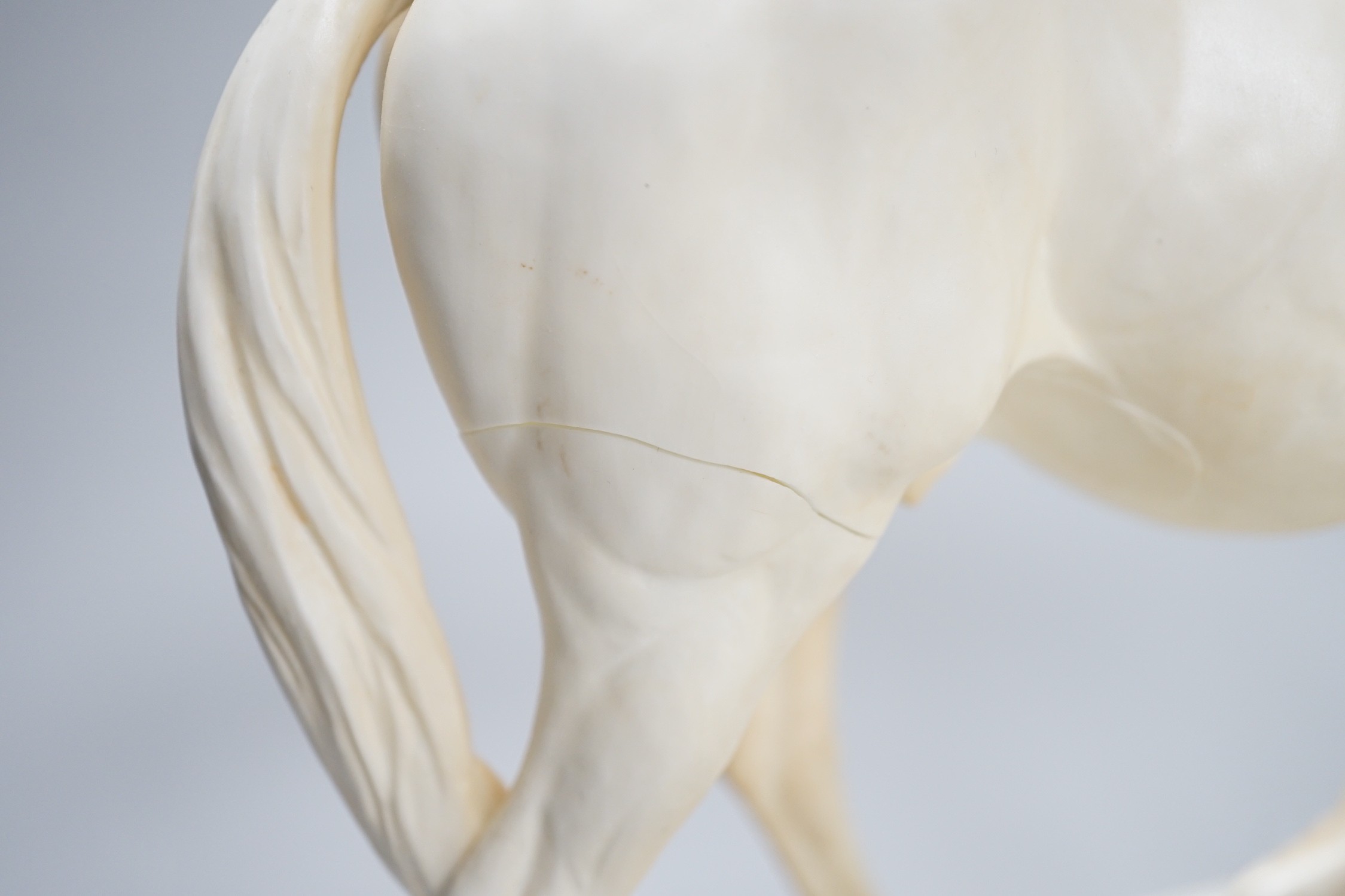 A Royal Worcester group ‘’Princess Grace and Foal’’, modelled by Doris Lindner (cracked). 22.5cm - Image 4 of 8
