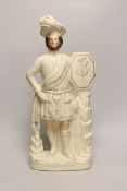 A Staffordshire pottery figure of a Rob Roy. 48cm high