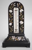 A late 19th century Italian pietra dura thermometer. 22cm high Ivory submission reference: MSREH9E2