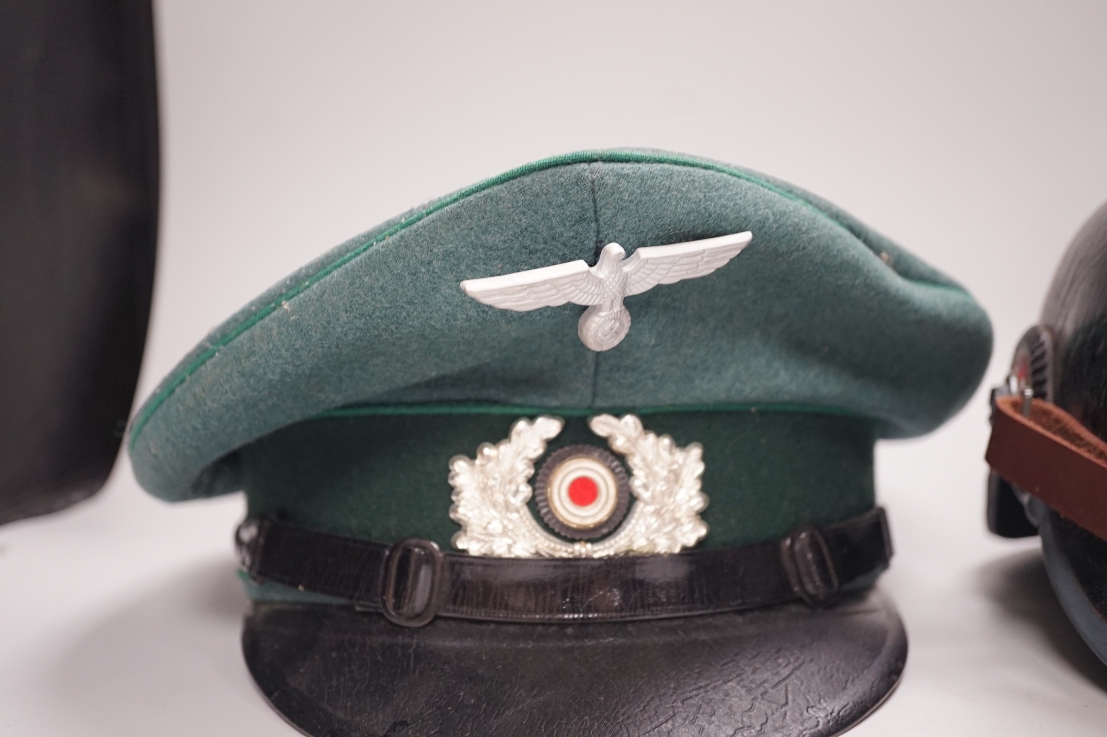 Two German style military hats - Image 3 of 6