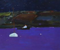 § § Alan Furneaux (b.1953), oil on canvas, Coastal landscape, signed, 72 x 87cm