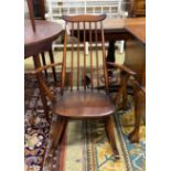 An Ercol elm and beech rocking chair