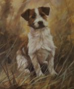 John Trickett (b.1953), limited edition print, Study of a terrier, signed in pencil, 180/500, 39 x