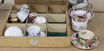 A quantity of various European cabinet cups and saucers to include Copenhagen, Spode, Royal Crown