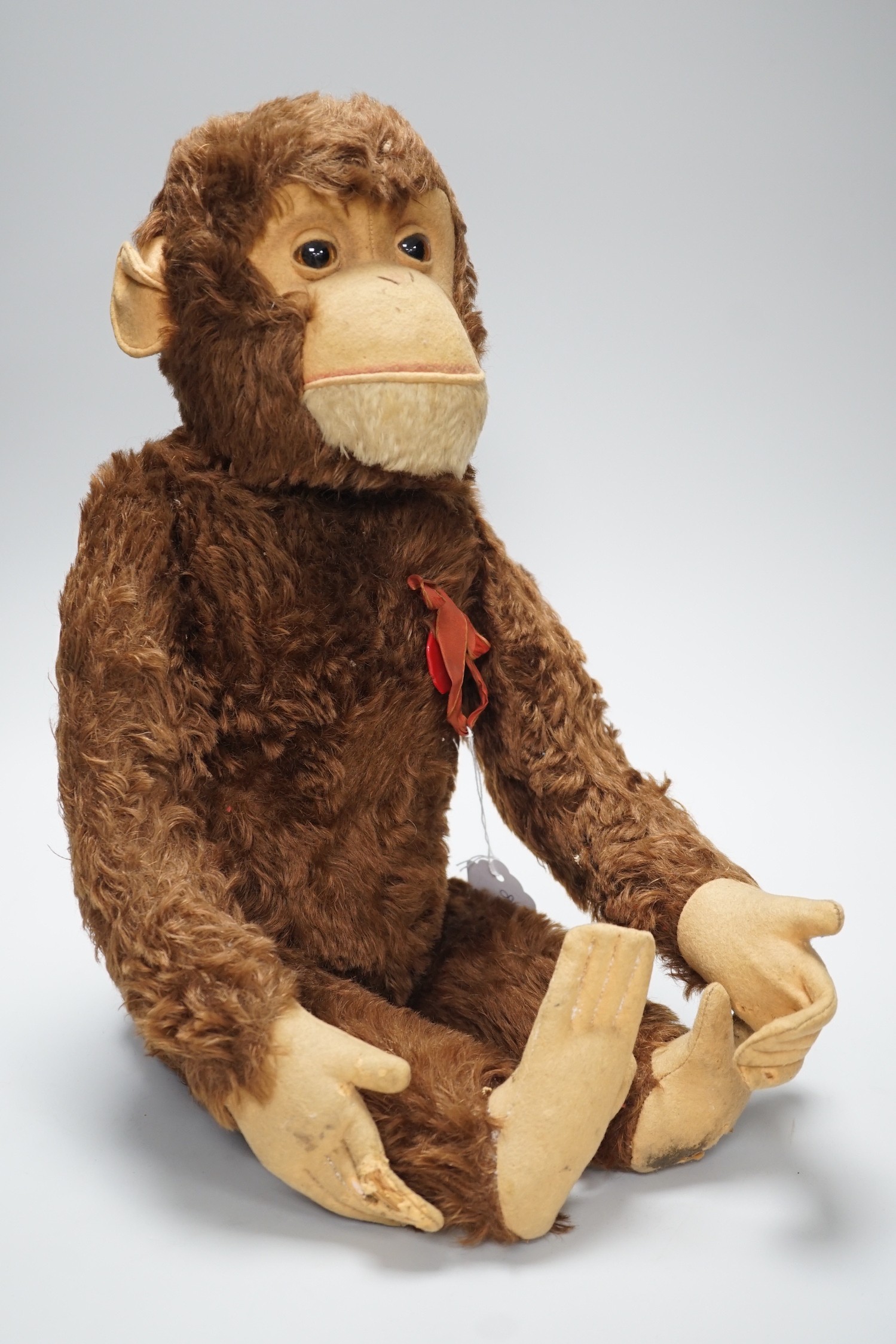 A Schuco 'Yes No' Tricky mohair monkey, 51cm