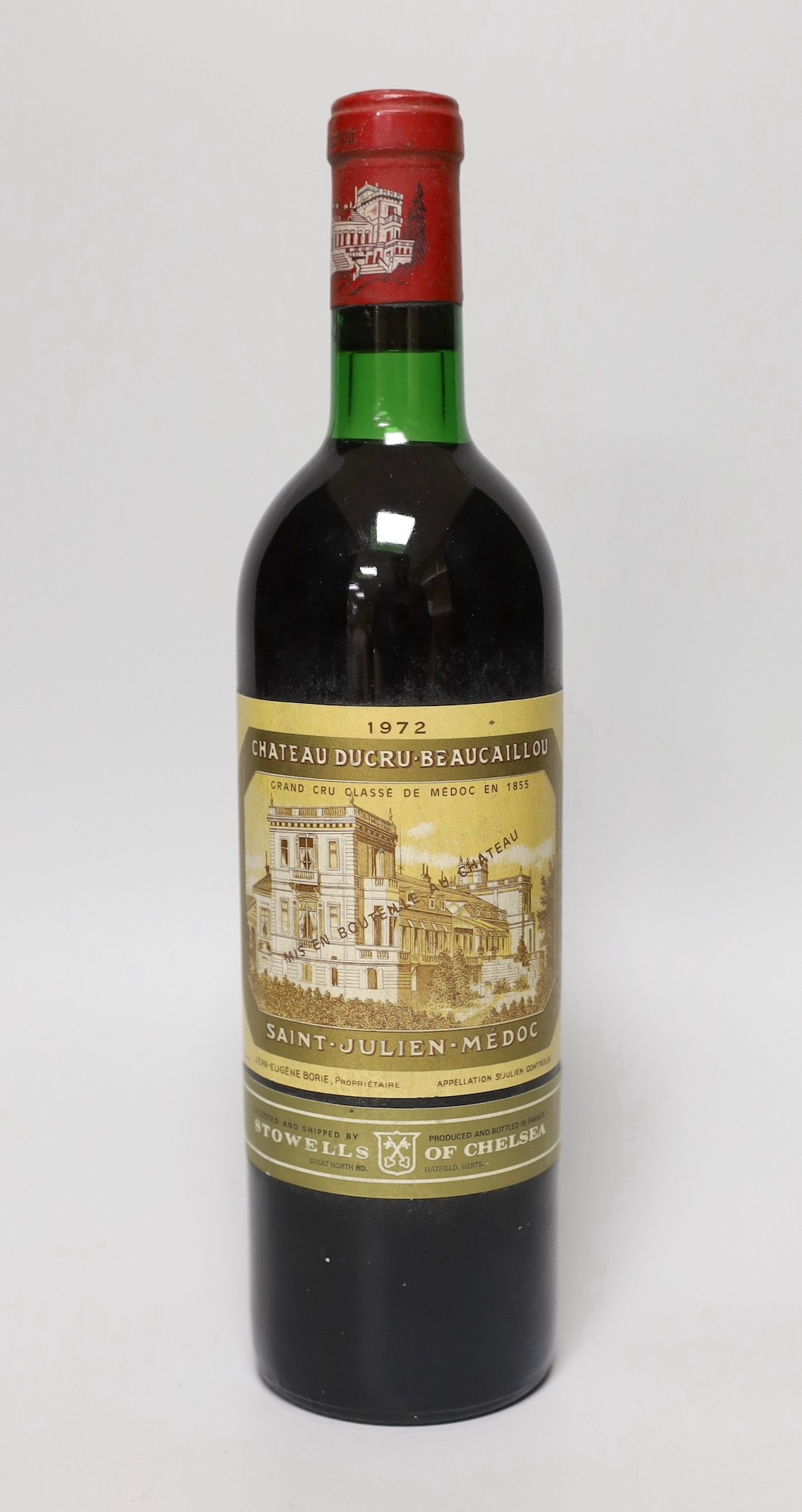 A bottle of Chateau Ducru Beaucaillou 1970