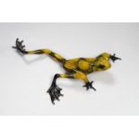 Tim Cotterill (Frogman) a limited edition enamelled bronze frog ‘Hopscotch’ 33/1000 with certificate