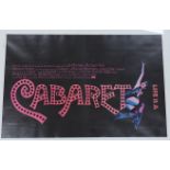 Film poster, Cabaret, 104cm wide x 70cms high