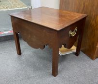 A George III mahogany commode (adapted), width 59cm, depth 49cm, height 48cm