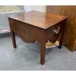 A George III mahogany commode (adapted), width 59cm, depth 49cm, height 48cm