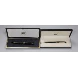 Two cased Mont Blanc Meisterstuck pens - a No149 fountain pen and a Pix ballpoint
