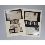 Six Penny Black stamps
