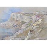 Michael Cadman (1920-2010), pastel, Coastal cliffs, signed and dated 1982, 30 x 43cm